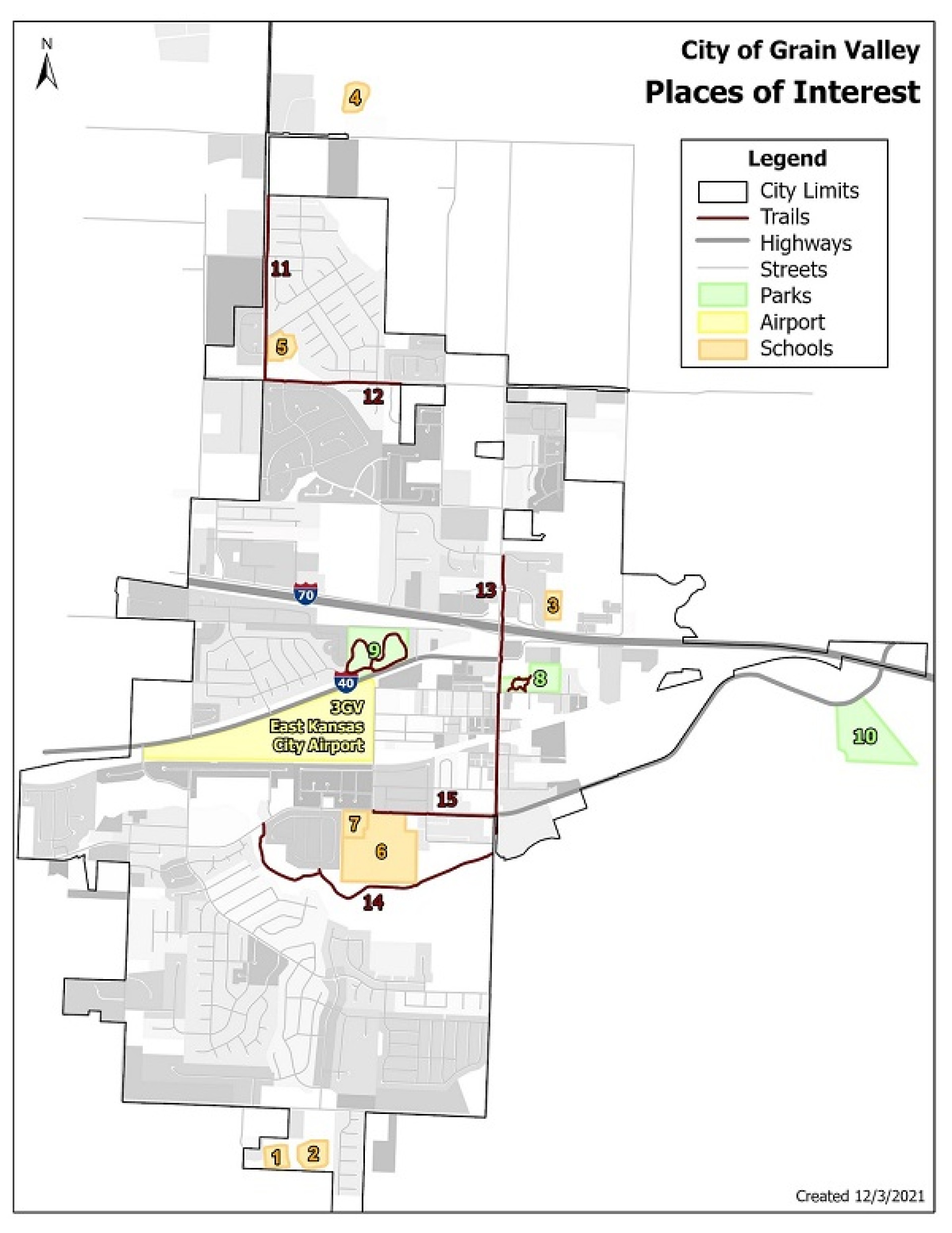 Places of Interest Map