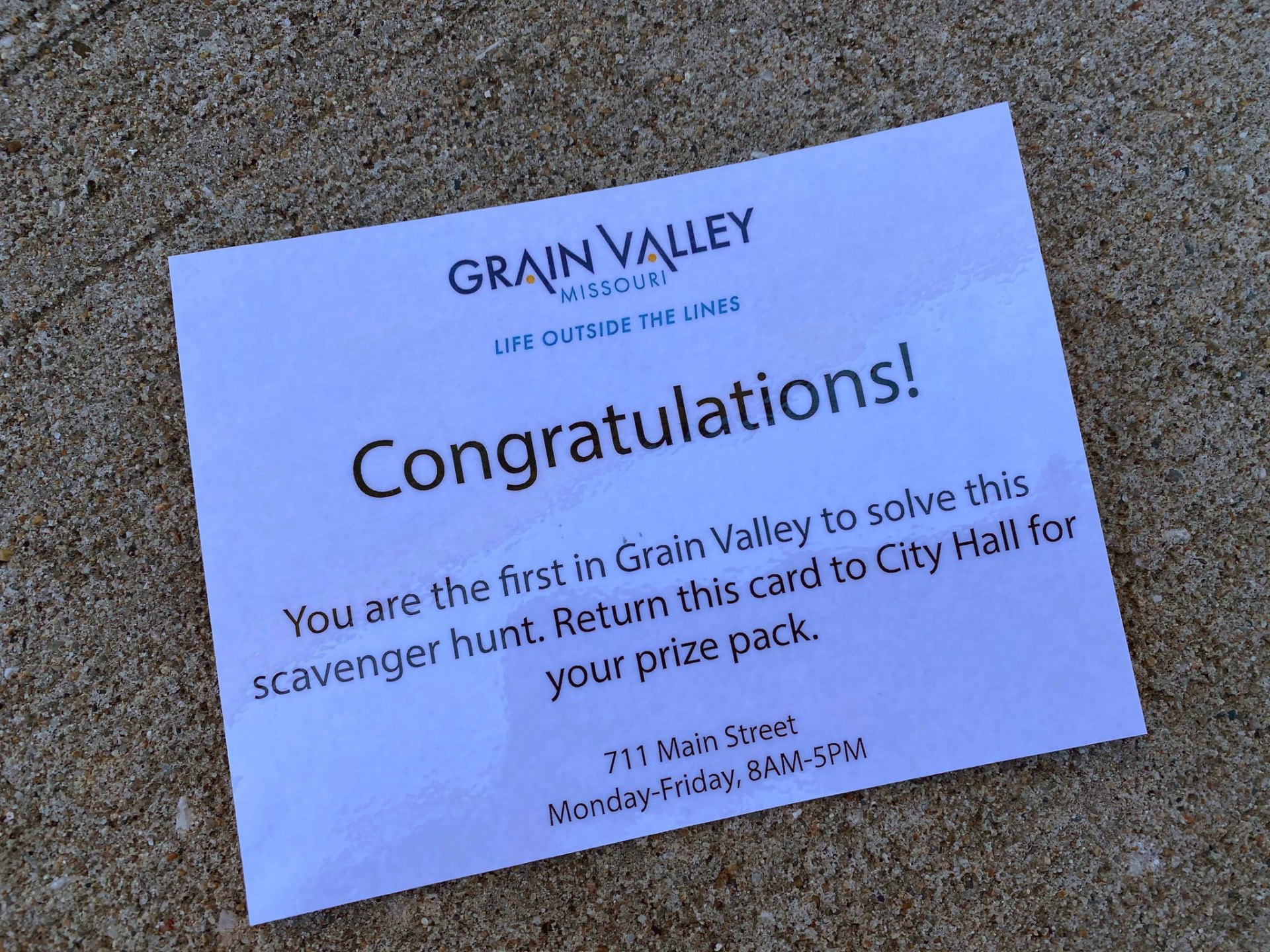Grain Valley City-Wide Scavenger Hunt! - City of Grain Valley, Missouri